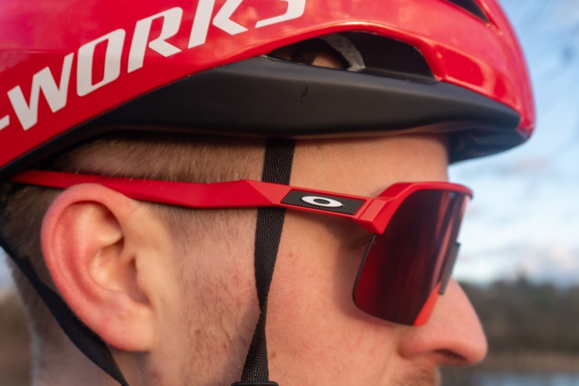 Oscar Huckle wearing Oakley Sutro Lite glasses