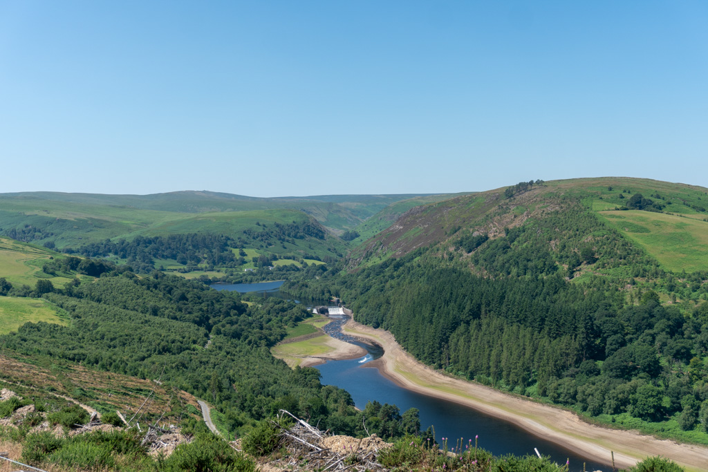 Elan Valley view in Wales
