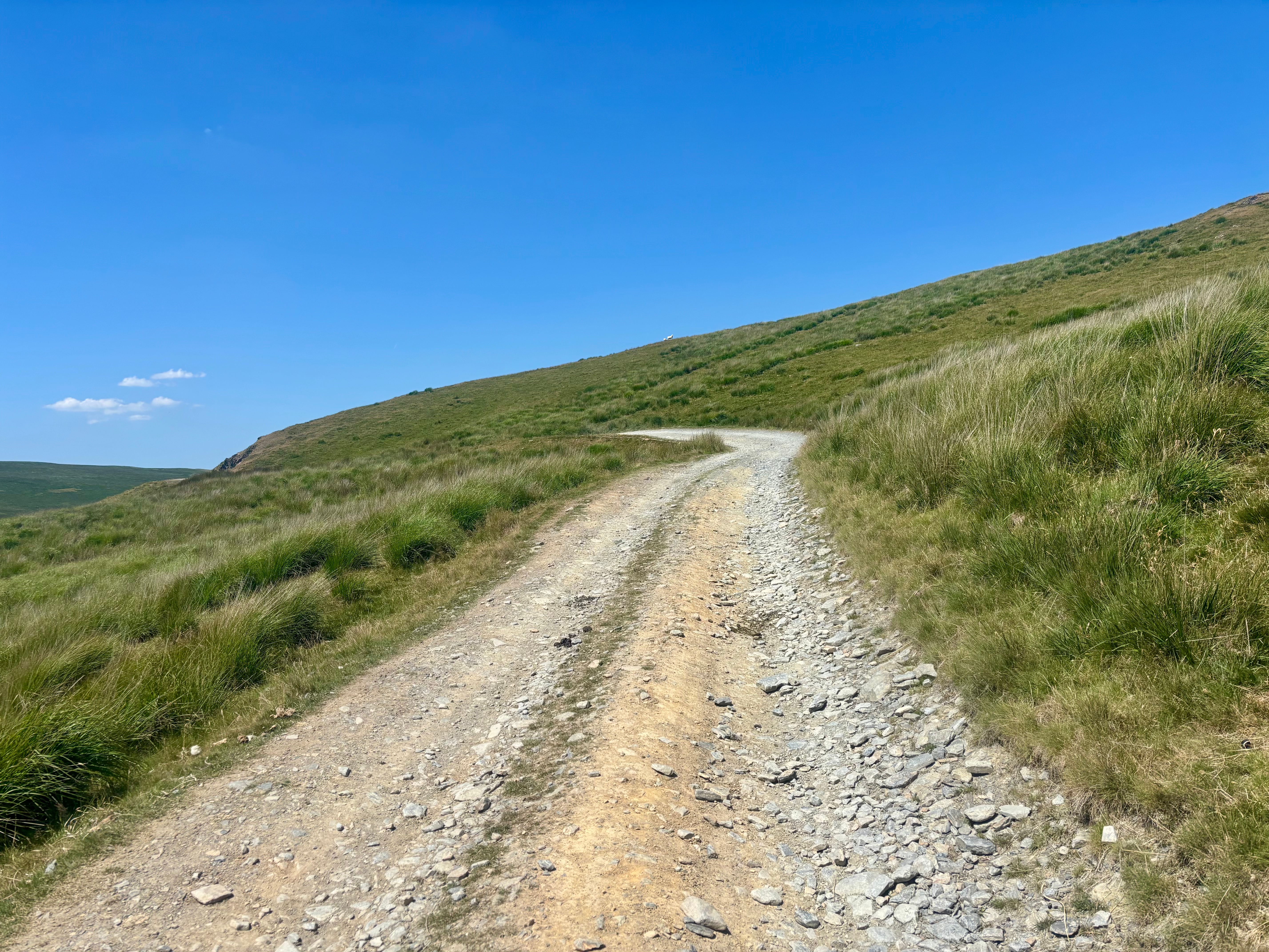 Claerwent Reservoir gravel trail