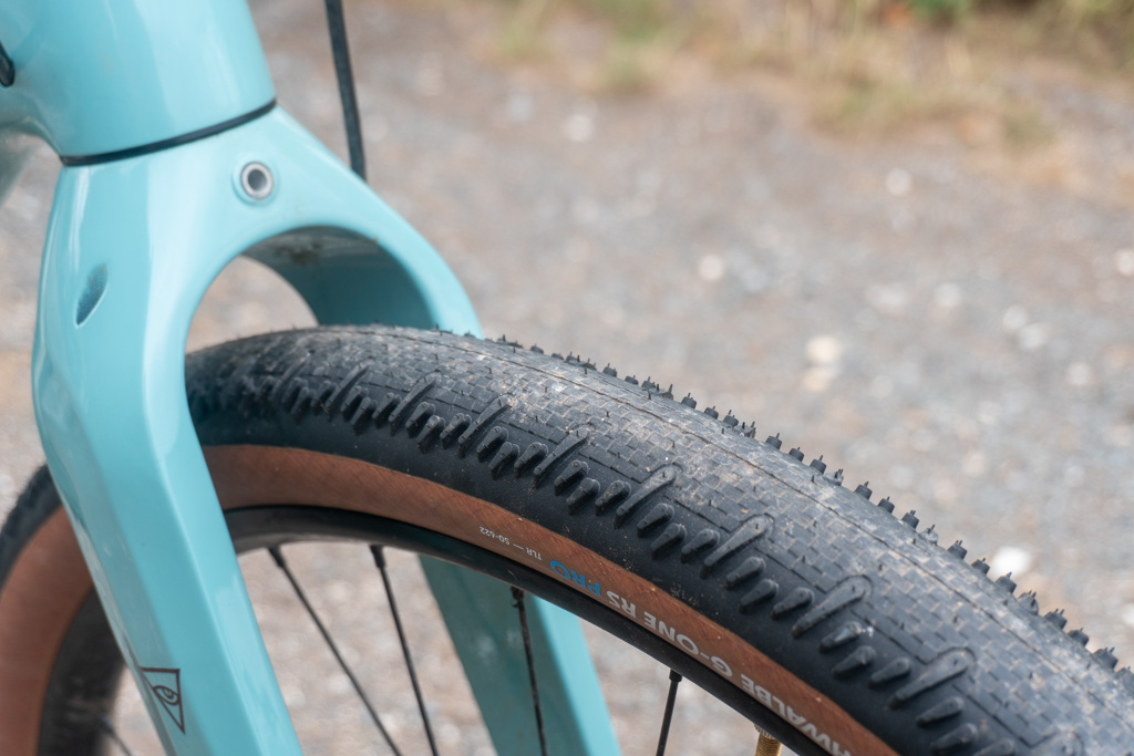 Schwalbe G-One RS Pro tyres installed on Kona Ouroboros